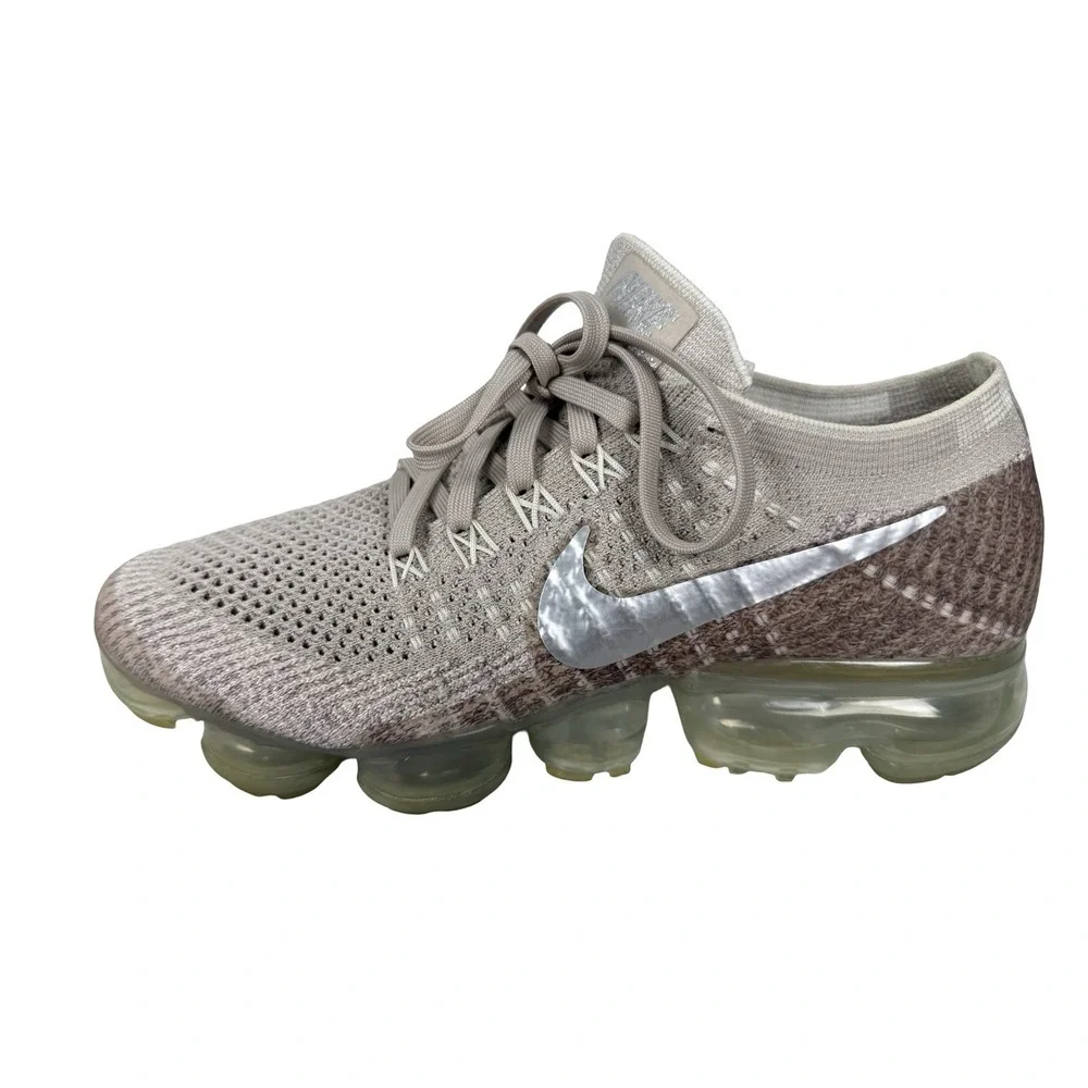 Nike Womens US 7 Shoes Air Vapormax FlyKnit String Chrome Sunset 849557 202 Glow